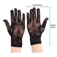 thumbnail image 2 of Slccxzc Rose Cross Lace Short Opera Gloves Full Finger Mesh Gloves for Evening Prom, 2 of 7