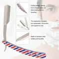 thumbnail image 5 of Barber Straight Edge Razor Salón de acero inoxidable Hojas de afeitar plegables de seguridad Cuch CACAGOO  Navaja, 5 of 5