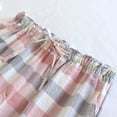 thumbnail image 4 of Ohufall Cotton Sleep Pants for Women Loose Comfy Pajama Pants Fashionable Plaid Printed Drawstring Elastic Waist Pj Pants Ladies Home Lounge Pants with Pockets, 4 of 9