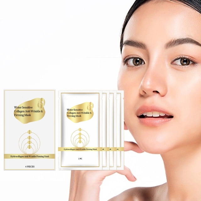JWshufel Masque Facial Avancé Résistant au Vieillissement Raffermissant Hydratant Soin de la Peau Pénétration Profonde, Réduction, Élasticité Renforce, Traitement de Revitalisation Jeunesse 4 Pcs, 200ml
