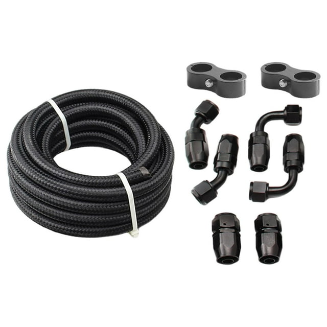 Mangueras trenzadas de nylon shamjiam adaptador de enfriador de aceite AN8 16 pies 6 uds
