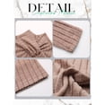 thumbnail image 7 of Hibeli Women Solid Color Button Heap Collar Long Sleeve Ribbed Knitwear Sweater, 7 of 7