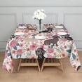 thumbnail image 3 of Dachshund and Flower Square Tablecloth,Waterproof Square Table Cover,Wipeable Spillproof Washable Table Cover for Home Kitchen Party Decor 60"x60"(152x152cm), 3 of 6