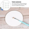 thumbnail image 4 of HLONK 10 Pcs Round Oil Painting Board Pure Cotton Canvas Panels Acrylic Drawing, 4 of 6