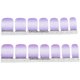 thumbnail image 5 of Pegatinas para decoración de uñas con patrón de purpurina, color degradado, cobertura total, autoadhesivas, envolturas para uñas elegantes para hacer tú mismo 45, 5 of 10
