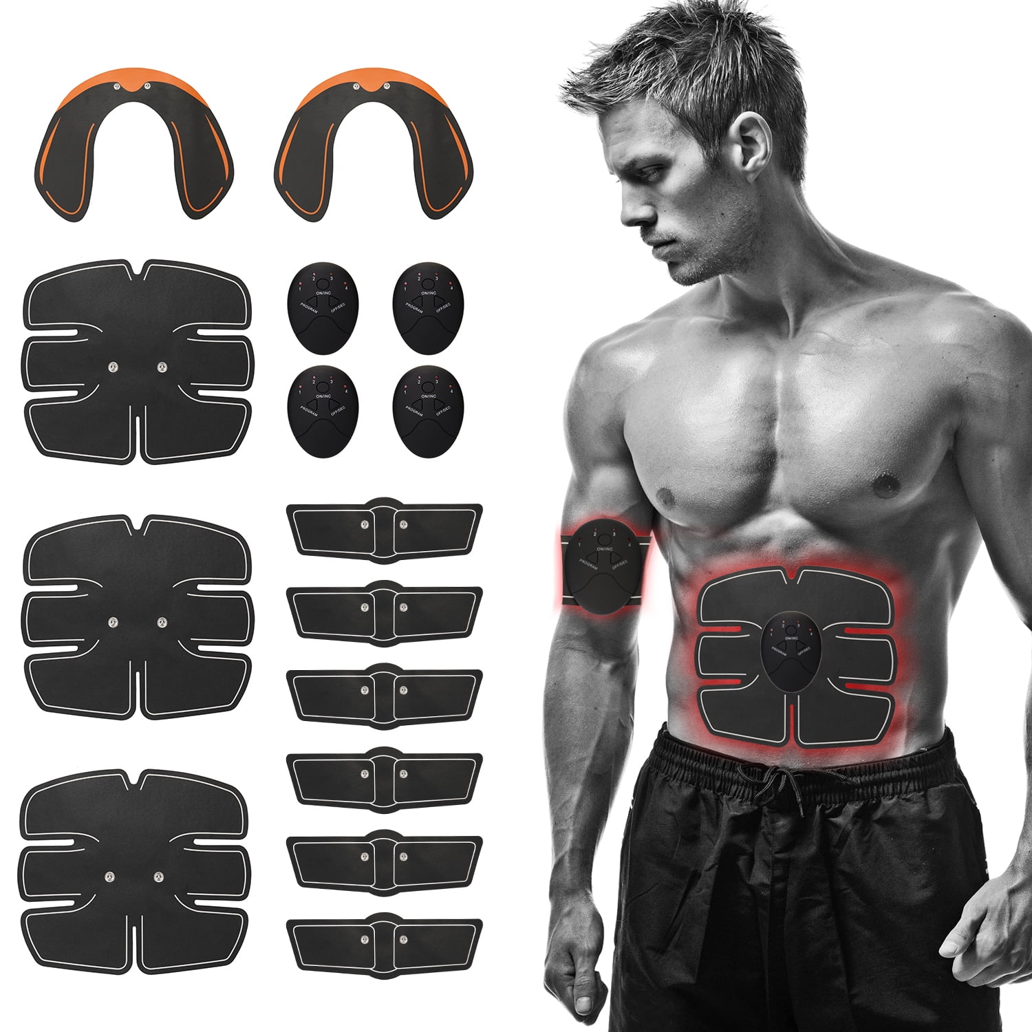 EMS Abdominal Muscle Training Gear Hip Trainer Buttocks Lifter Fitness Full Body 