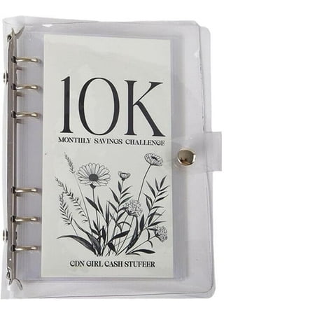 Money Saving Binder Budget Binder Cash Envelopes Funny Way to Save 2.5K/5K/10K Dollars(7.48×5.31in)