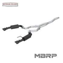 MBRP 3" Dual Black Exhaust For 15-23 Ford Mustang 2.3L EcoBoost No Convertible
