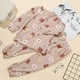 thumbnail image 1 of Conjunto de pijama de vellón coral para niños, otoño e invierno, oso melocotón, niño, mujer, ropa de hogar de franela grande para padres e hijos, 1 of 6