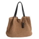 thumbnail image 1 of Bolso de mano grande tejido de paja para mujer, bolso de hombro tejido a mano para playa, bolso de mano de paja con borlas, 1 of 6