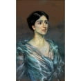 thumbnail image 2 of Alice Pike Barney 10x14 Black Ornate Wood Framed Double Matted Museum Art Print Titled: Marianne Girard (1903), 2 of 5