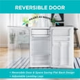 thumbnail image 5 of BLACK+DECKER BCRK32W Compact Refrigerator & Mini Fridge with Freezer, 3.2 cu. ft., White, 5 of 7