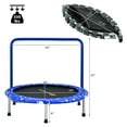 thumbnail image 4 of Costway 36'' Kids Trampoline Rebounder W/Full Covered Handrail & Pad Indoor Outdoor Blue, 4 of 12