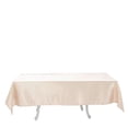thumbnail image 6 of Efavormart Rectangle Satin Tablecloth, 60"x102" Smooth Oblong Washable Table Cloth, Decorative Silky Fabric Table Cover for Wedding, Party, Banquet- Beige, 6 of 9