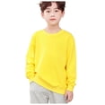 thumbnail image 3 of Gubotare Toddler Sweatshirt Boys Crewneck Toddler Baby Boy Girl Football Outfit Long Sleeve Crew Neck Print Sweatshirt Shirt Pullover Fall Clothes Size 12 18 Months (Yellow,12-18 Months), 3 of 6