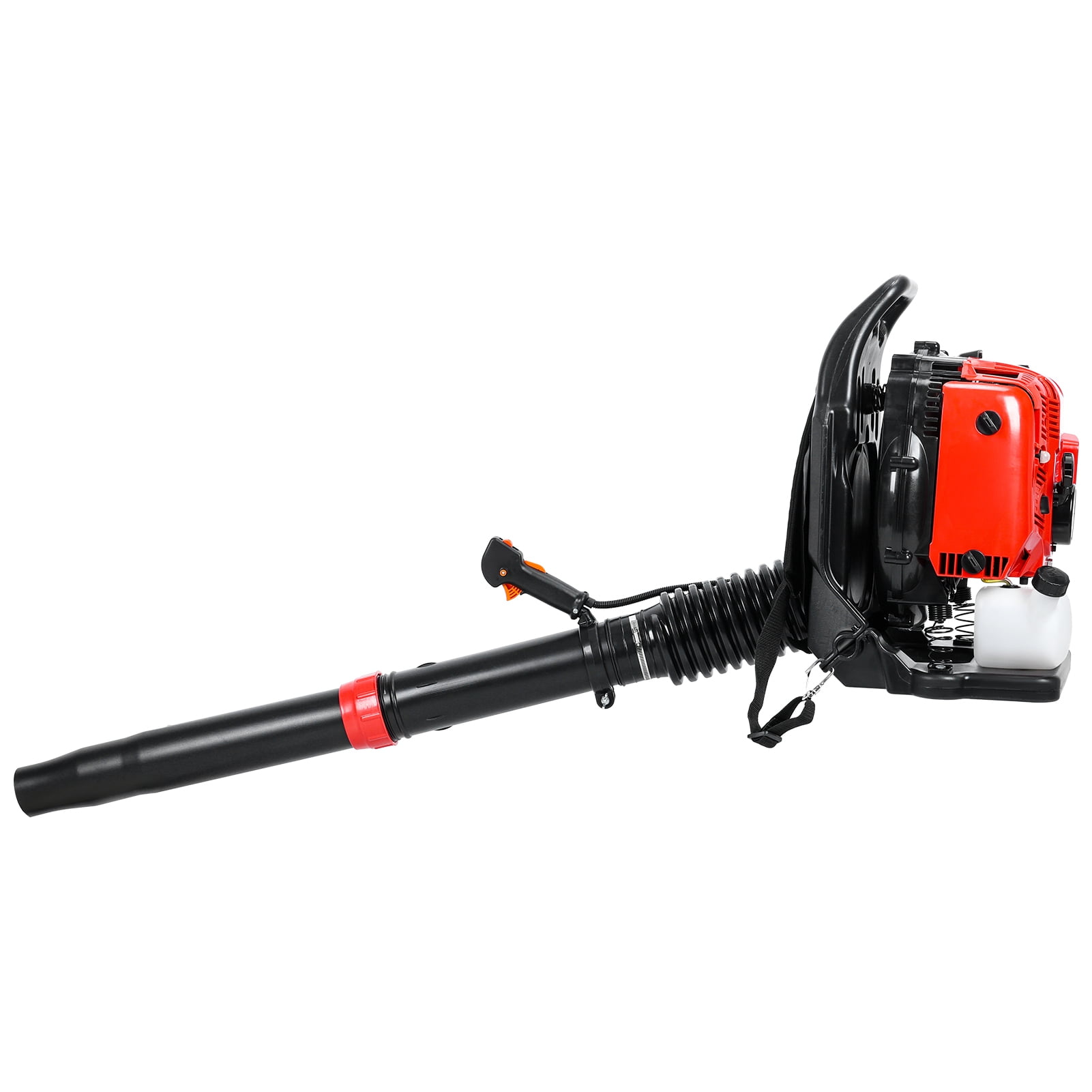 75.6CC 4-Stroke Backpack Leaf Blower - 900CFM 210MPH Gas Powered Blower with Variable Speed & Cruise Control, Red Professional Yard Debris Snow Remove