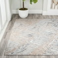 thumbnail image 3 of JONATHAN Y SILK ORCHID 8 x 10 Area Rug, Slant Abstract - Beige/Gray, SOR201C-8, 3 of 10