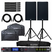 (2) QSC K12.2 K2 Series Two-Way 12" Powered Speakers with DBX DriveRack PA2 Management System Package