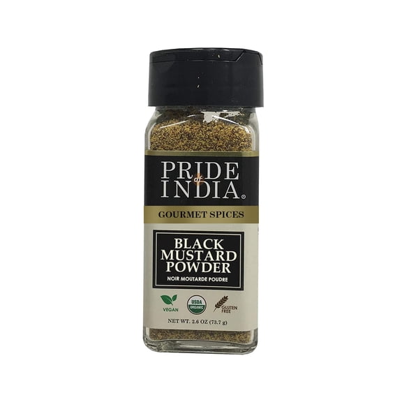 Pride of India Ground Black Mustard Seed, 1.6 oz