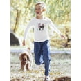 thumbnail image 2 of Funny Kids Baboon Drawing Long Sleeve Toddler -Image by Shutterstock,  3 Toddler, 2 of 4