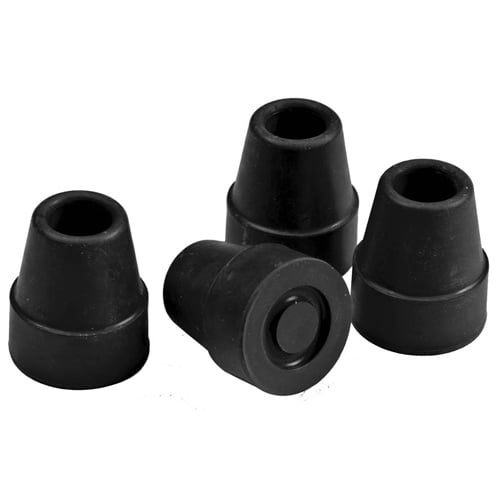 Carex Quad Cane Black Tips, 5/8"