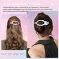 thumbnail image 3 of 4 PCS Large Flat Hair Clips for Women Girls, French Concord Lay Down Hair Claw Clips for Thick Thin Hair, Comfortable Curved Flat Clips, Matte Non-slip Strong Hold Hair Barrettes, Neutral, 3 of 10