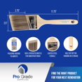 thumbnail image 2 of Paint Brushes Pro Grade, paquete de 12 brochas angulares de 2,5 cm, 2 of 7