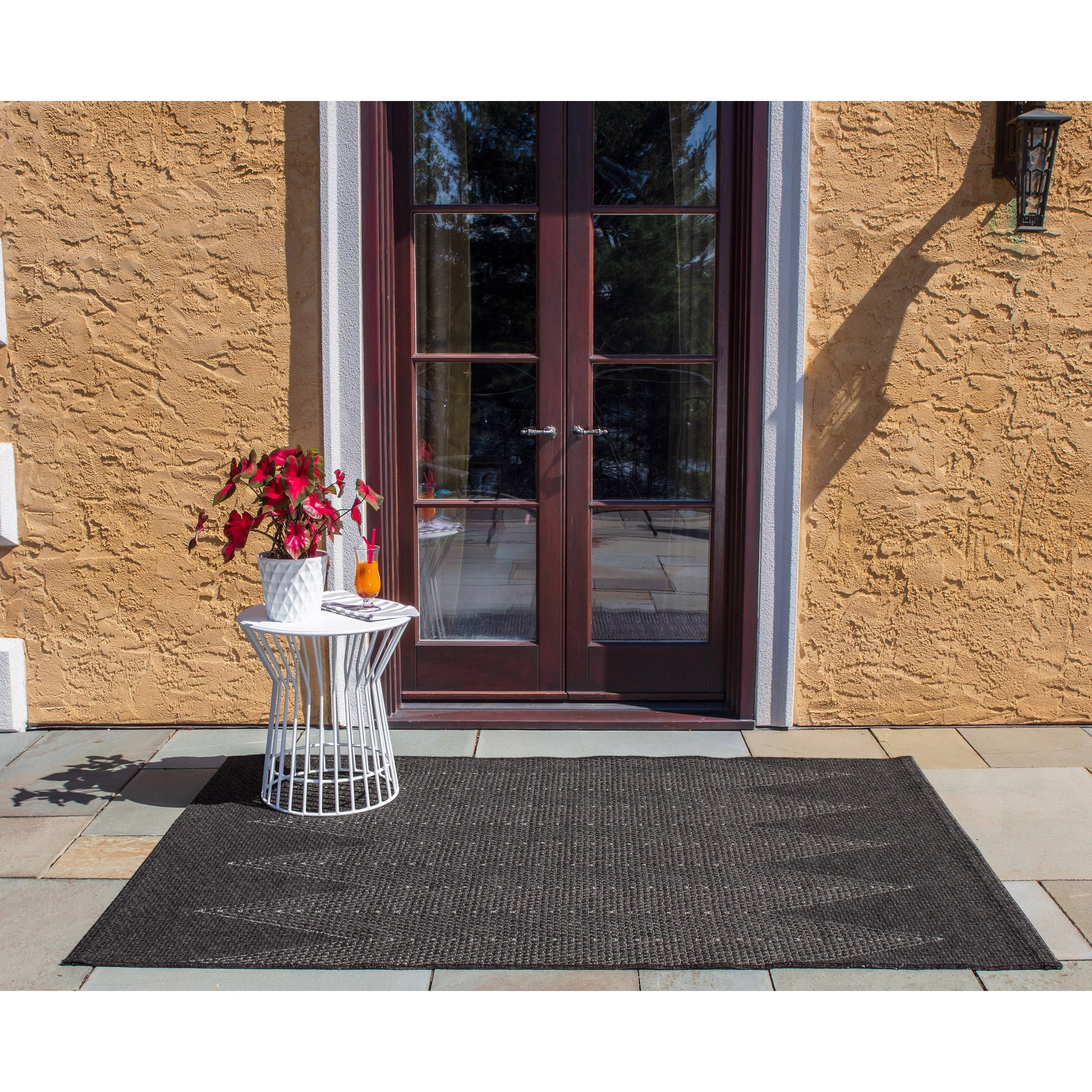 Momeni Como Indoor Outdoor Rug, 2' X 6', Charcoal