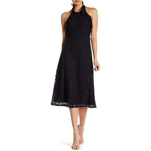 Nanette Nanette Lepore Lace Halter Midi Dress - Navy (8)