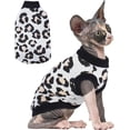 thumbnail image 1 of PUMYPOREITY Vêtements pour Chat Sphynx - Chandail Extensible, Chemise Douce, Pyjama Chandail, Col Roulé pour Sphynx, Cornish Rex, Devon Rex - Noir, TG, 1 of 6
