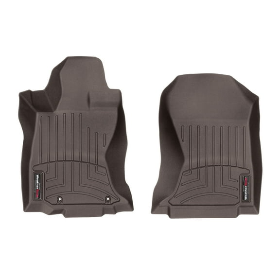 WeatherTech Custom Fit FloorLiners compatible with Subaru Legacy, Outback - 1st Row (Driver & Passenger), Cocoa