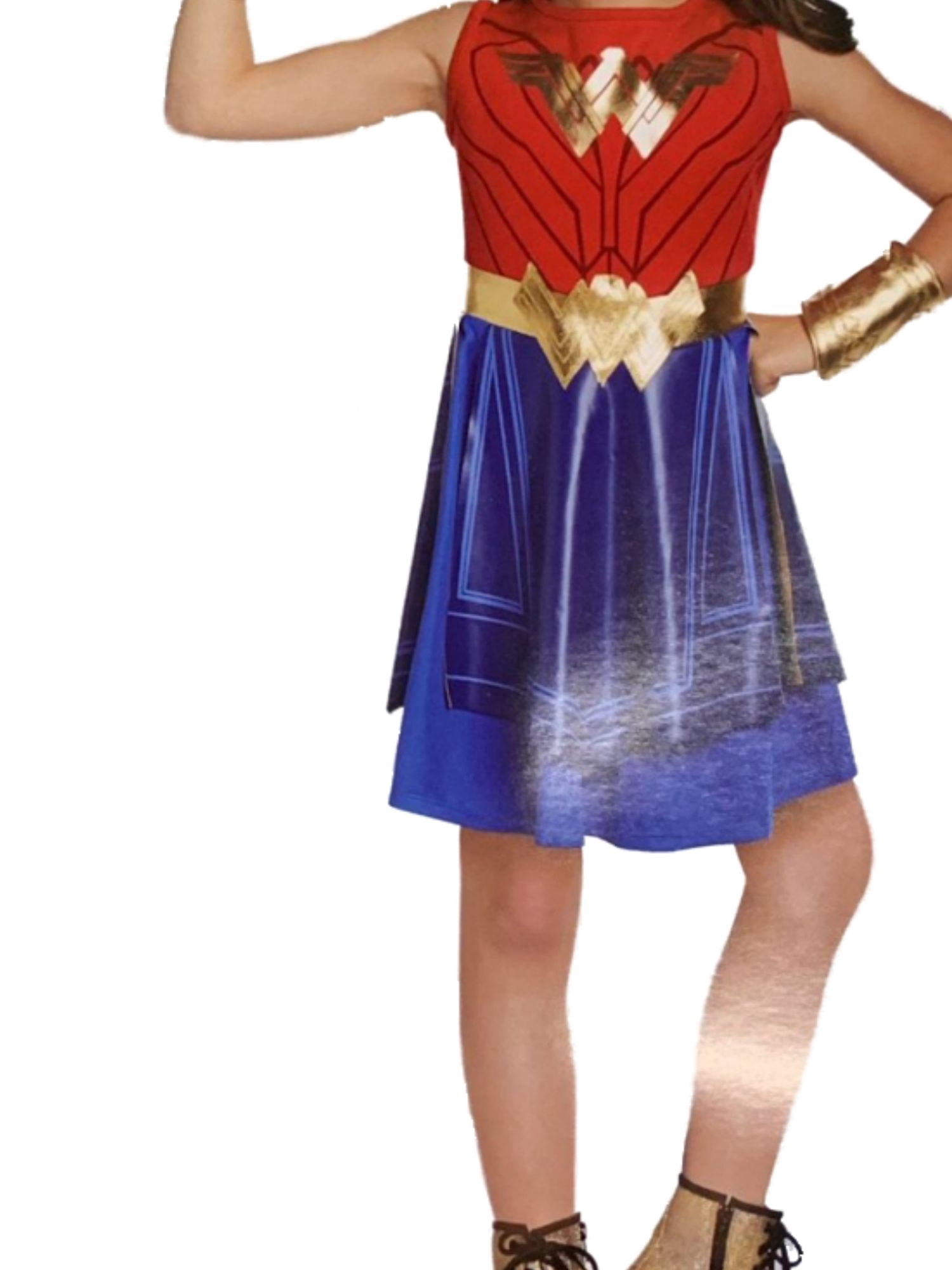 strapless open back dress WONDER WOMAN CON ROLOS (COBALT) 16x20 POSTER  Peralta Project