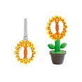 thumbnail image 2 of Tarmeek Ciseaux Mini en Forme de Fleur, Mignons Ciseaux d'Artisanat Pliables Debout avec Pot de Rangement, Lames en Acier Inoxydable pour Couper le Papier, Papeterie de Bureau Mignonne, 2 of 7