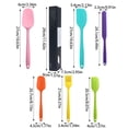 thumbnail image 3 of Popular! Silicone Spatula Set For Baking, Cooking, Scraping And Mixing, 6 Piece Rubber Kitchen Utensil Set With High Heat Resistance Non Stick Dishwasher Safe Clearance, 3 of 5