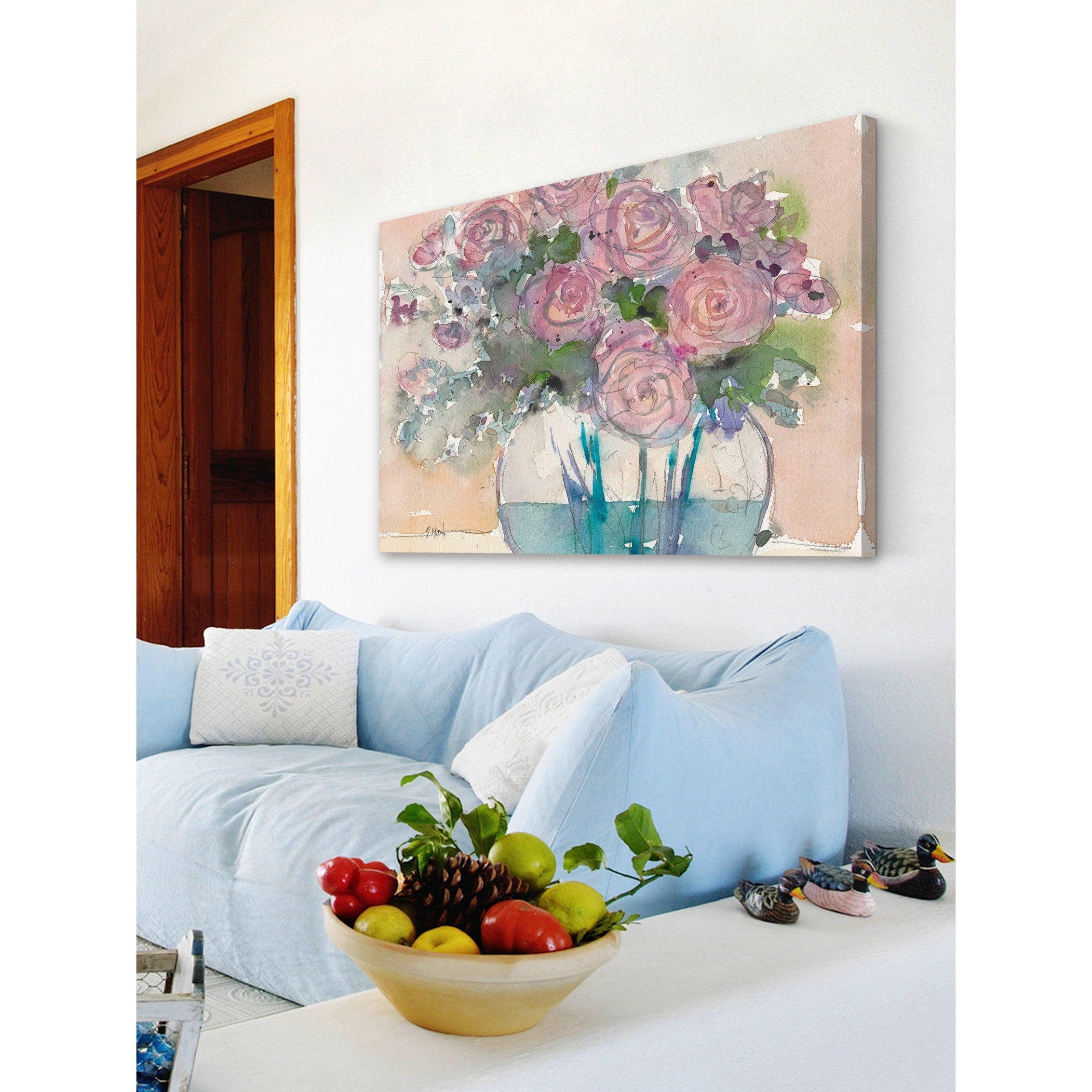 Marmont Hill "Faded Pink" Painting Print on Wrapped Canvas