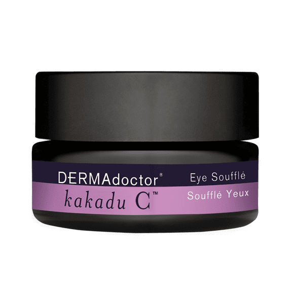 DERMAdoctor Kakadu C Eye Soufflé | Brightening, Hydrating, Anti-Aging Eye Cream with Vitamin C, 0.5 oz