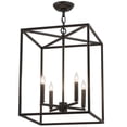 thumbnail image 2 of Meyda Tiffany 163666 Kitzi 4 Light 23" Wide Taper Candle Pendant - Wrought Iron, 2 of 2
