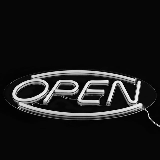 Letreros de neón, Letras Abiertas Colgante en Forma de luz LED de neón Letreros de la Tienda Luz LED USB para el hogar Tienda Luces de neón Lámpara de luz para Cerveza Bar Pub Hotel Fiesta Ecomeon no