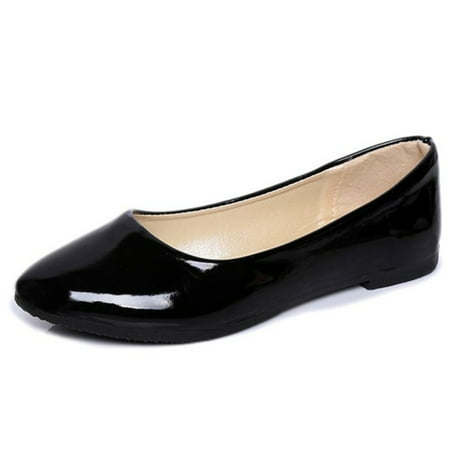 

Women Ladies Ballet Flat Shoes Casual Loafers PU Leather Breathable Anti-slip for Party 39