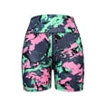 thumbnail image 4 of Yoga Shorts for Women Lifting Pocket High Waist Stretchy Slim Fit Stylish Print Gym Shorts for Sporty Wear OTHER L, 4 of 5