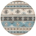 thumbnail image 4 of SAFAVIEH Kilim Elsie Tribal Area Rug, Blue/Ivory, 8' x 10', 4 of 10