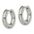 thumbnail image 2 of Primal Steel Stainless Steel Polished 4mm Hinged Hoop Earrings, 2 of 3