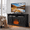 Black, variant on Electric Fireplace TV Stand for TVs up to 75", Farmhouse Entertainment Center with Fireplace, Grey