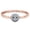 Rose Gold, variant on Simulated Black & White Cubic Zirconia Smiley Face Beaded Bracelet 14k White Gold Over Sterling Silver