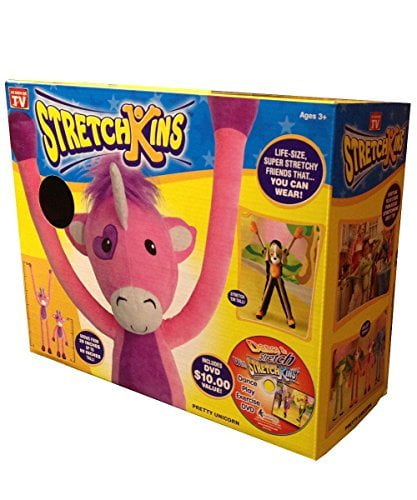 Grows To 60" NEW Details about   As Seen On TV StretchKins Pretty Unicorn Pink Ages 3 
