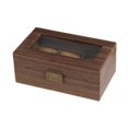 thumbnail image 2 of Caja de almacenamiento de relojes Yuyangstore Madera 3 ranuras 21x12x9cm, 2 of 8