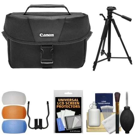 Canon 100ES Digital SLR Camera Case with Tripod + Flash Diffusers + Kit for EOS 70D, Rebel T5, T5i, T6i, T6s, SL1 DSLR Cameras Canon 100ES Digital SLR Camera Case with Tripod + Flash Diffusers + Kit for EOS 70D, Rebel T5, T5i, T6i, T6s, SL1 DSLR Cameras