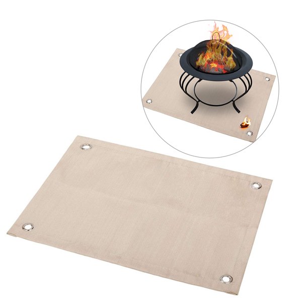 BOOBEAUTY BBQ Floor Protective Mat,Fire Retardant Floor Protection Mat