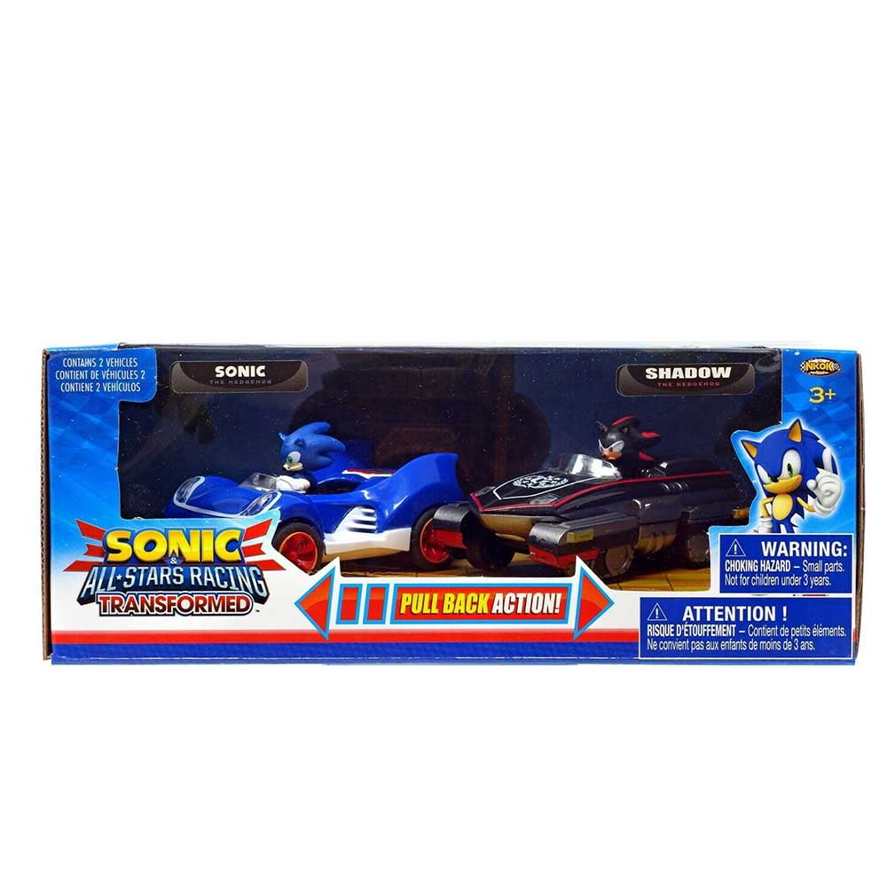 B1 Sonic the Hedgehog Racing Pull Back Race Action Car Figure Gift Toy Kids