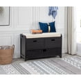 thumbnail image 2 of Best Master Furniture Delport Storage Bench with Padded Cushion (Espresso), 2 of 5